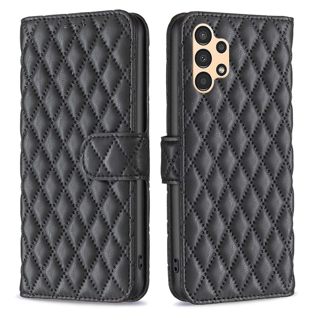  Samsung Galaxy A04s / A13 4G/5G Fodral Diamond Läder Svart