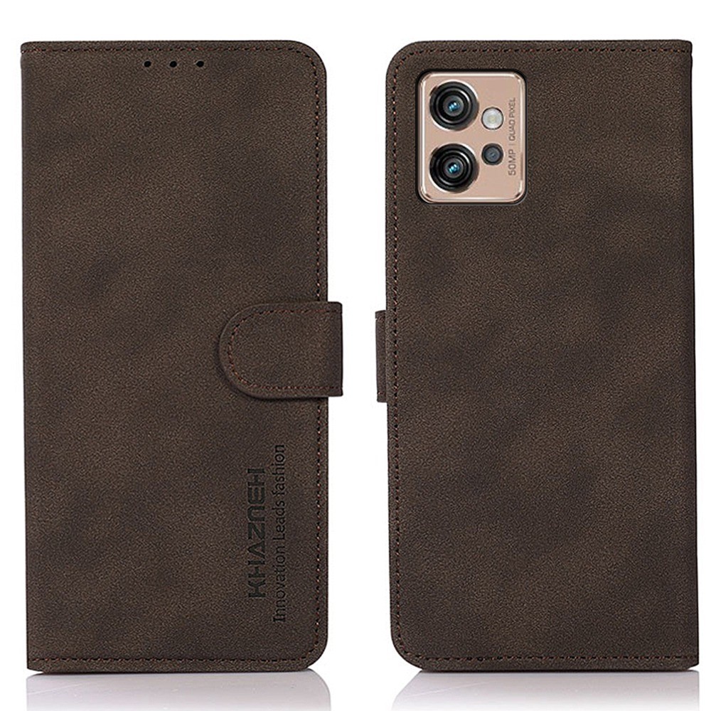 KHAZNEH KHAZNEH Motorola Moto G32 Fodral Läder Brun