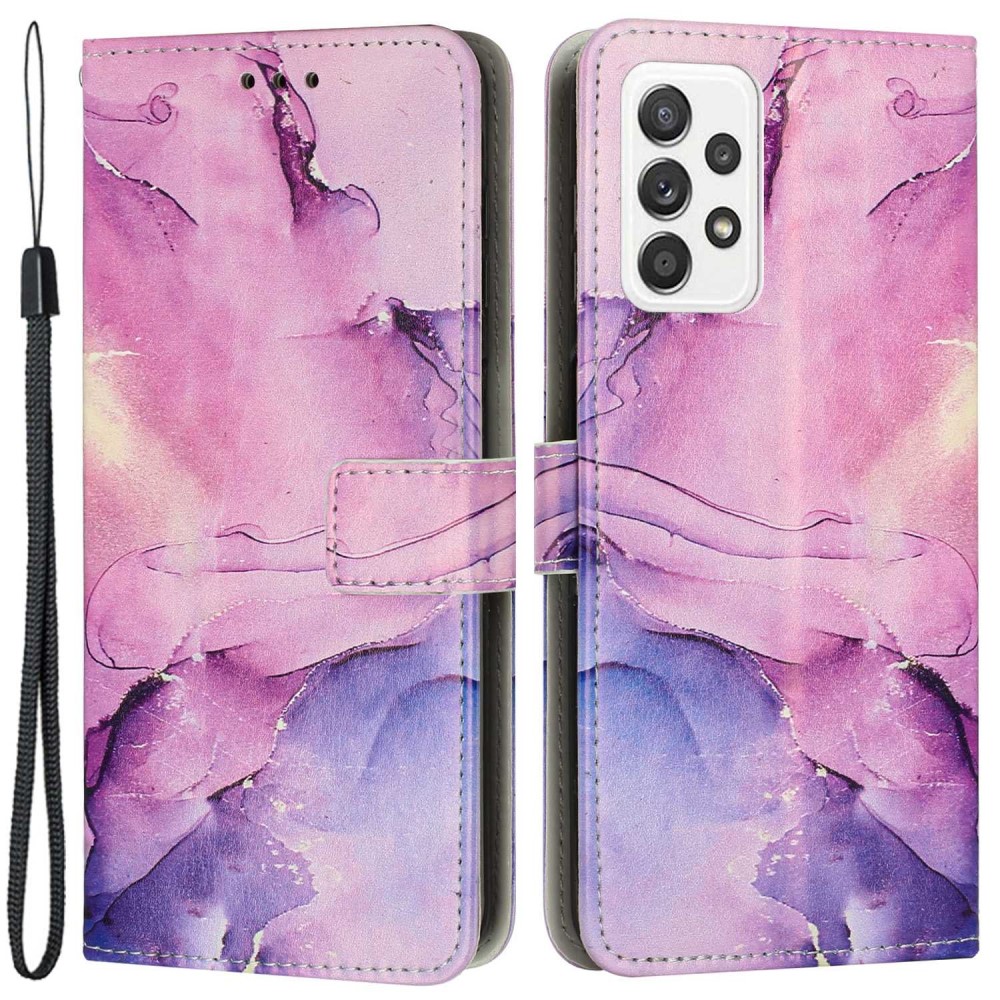  Samsung Galaxy A23 5G Fodral Marmor Lila