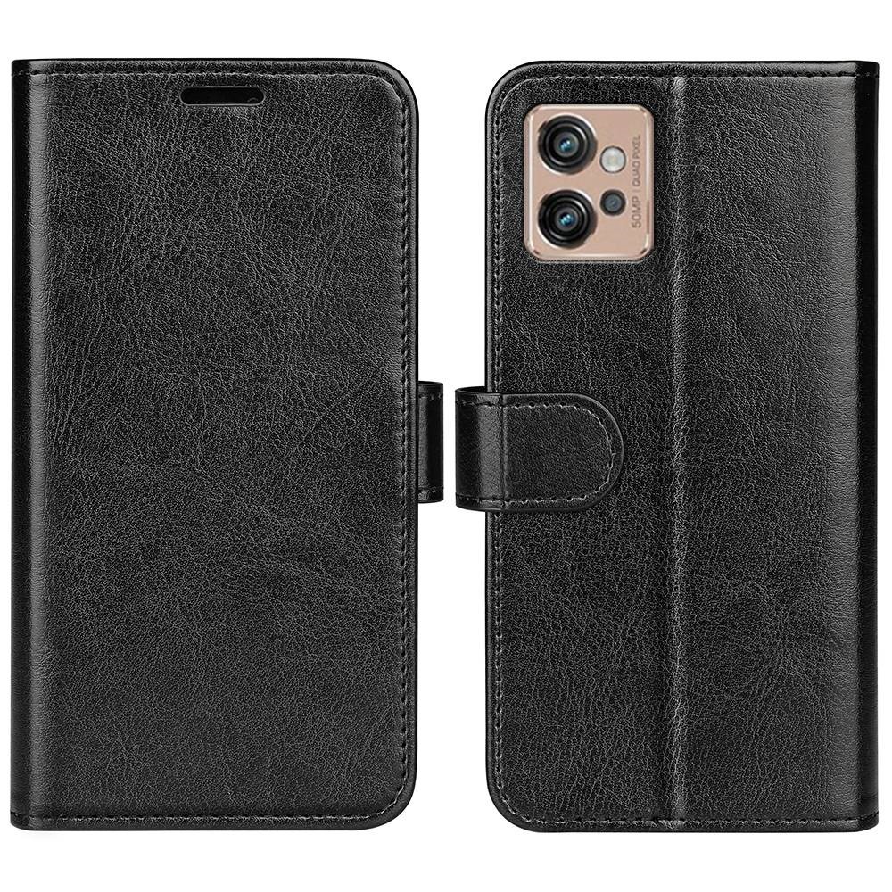  Motorola Moto G32 Fodral Crazy Horse Läder Svart