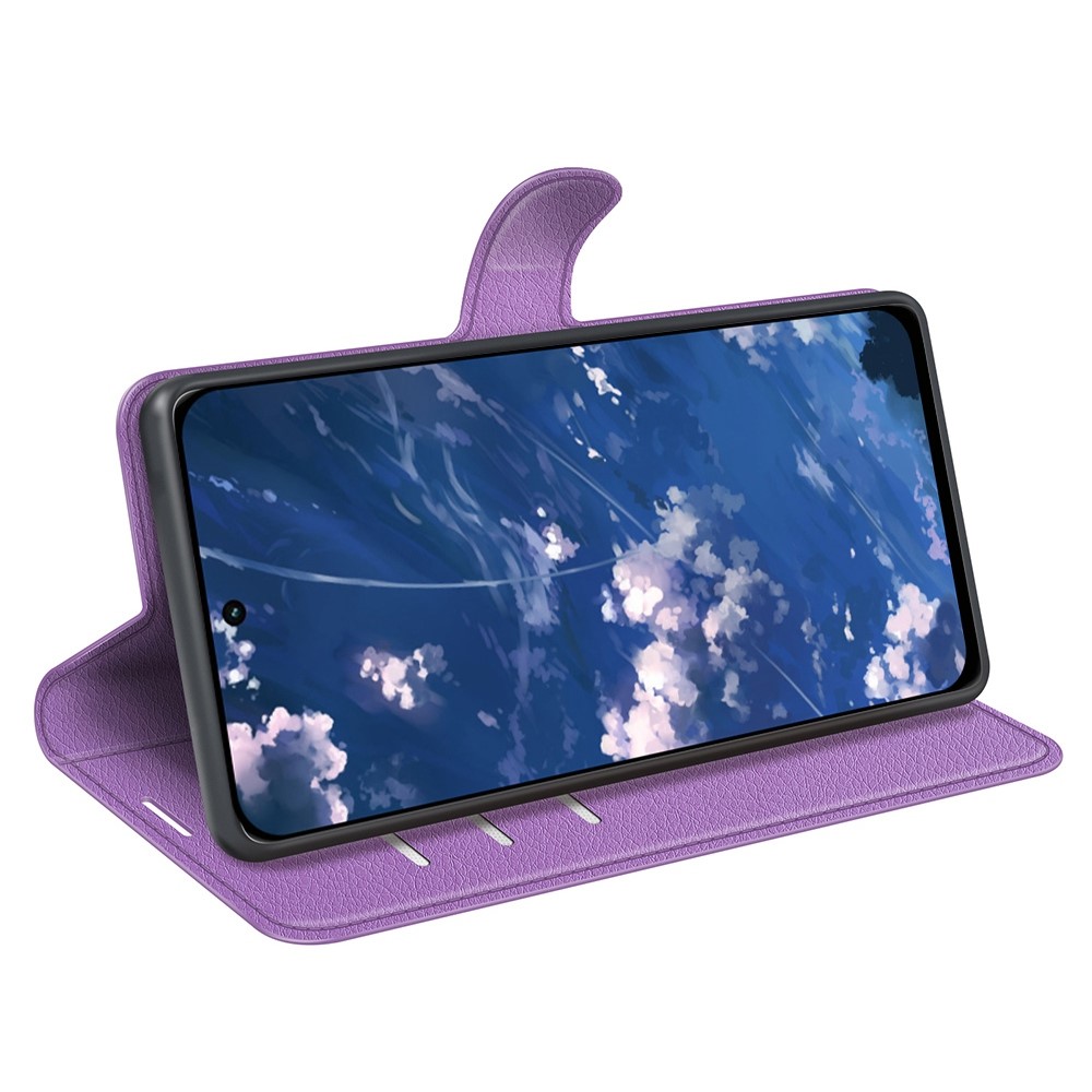  Motorola Moto G32 Fodral Litchi Läder Lila