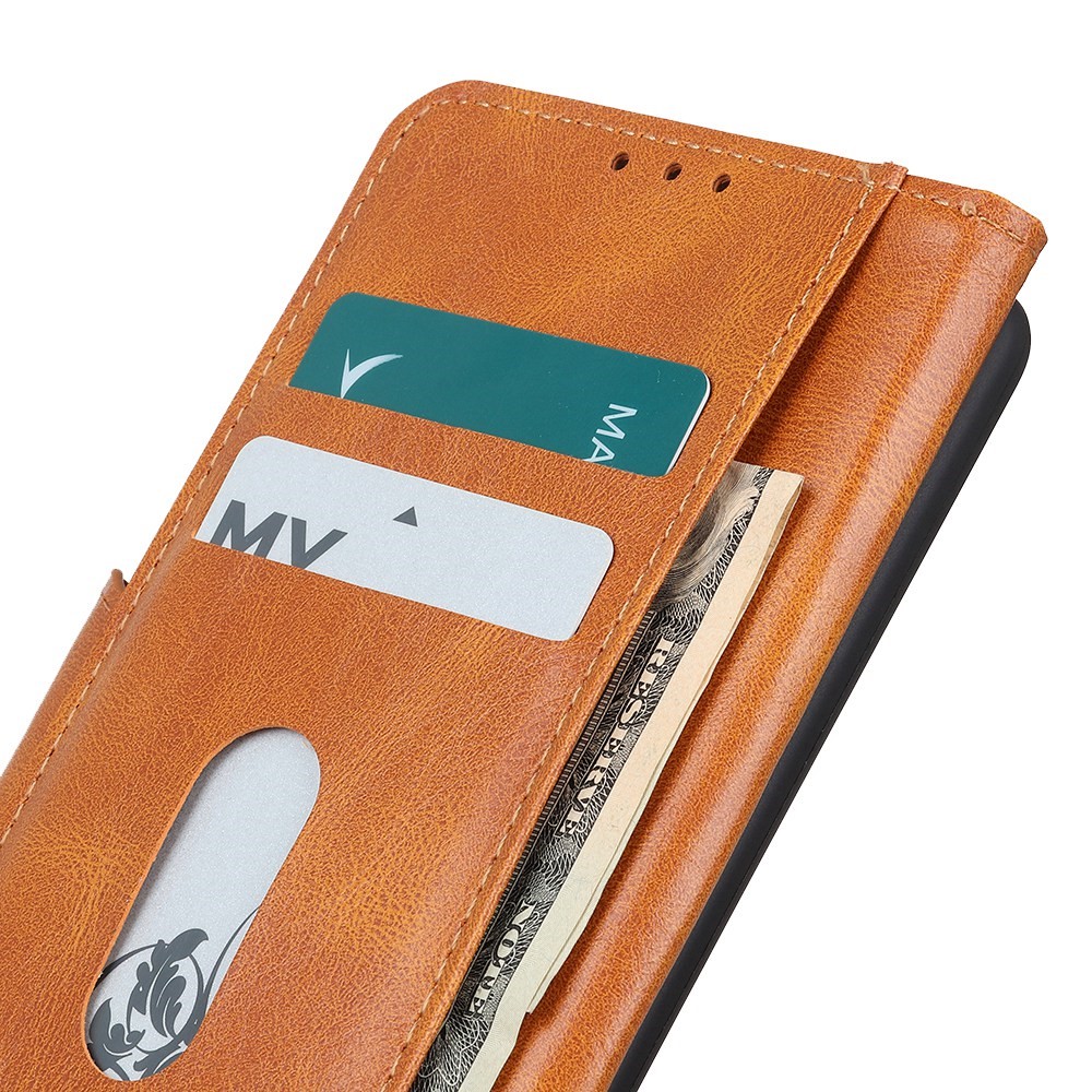  Motorola Edge 30 Neo 5G Fodral Split Läder Brun