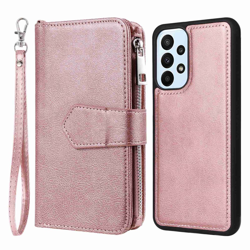  Samsung Galaxy A23 5G 2in1 Magnet Skal / Plånboksfodral Roséguld