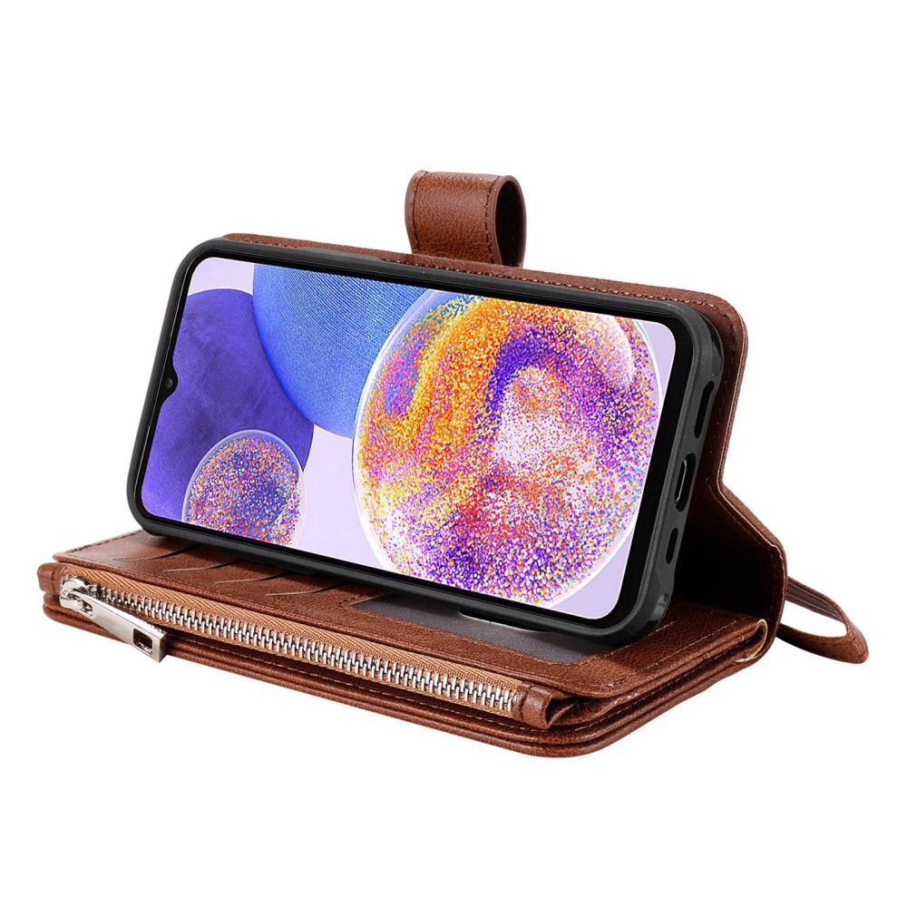  Samsung Galaxy A23 5G 2in1 Magnet Skal / Plånboksfodral Brun