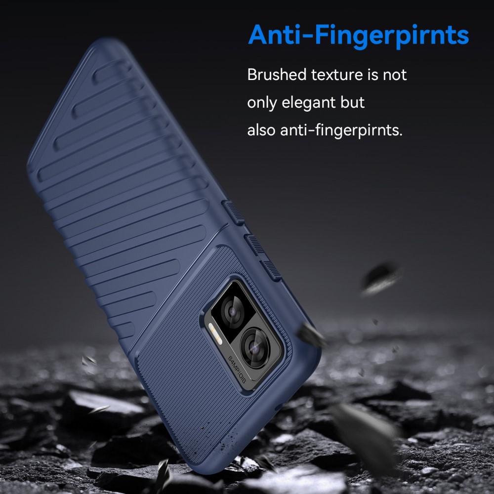  Motorola Edge 30 Neo 5G Skal Twill Textur Blå