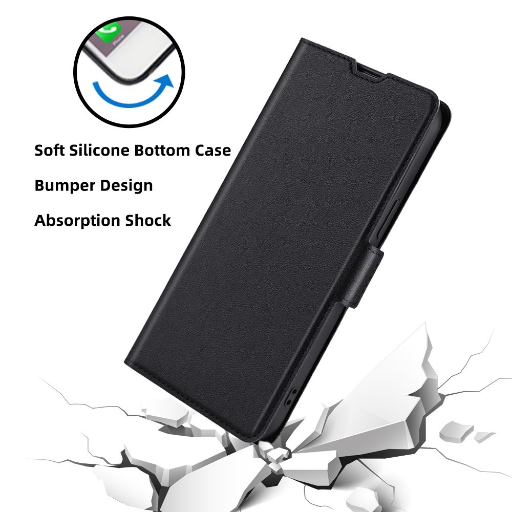  Motorola Edge 30 Neo 5G Fodral Slim Magnetisk Stängning Svart