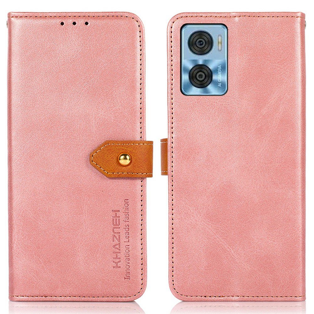 KHAZNEH KHAZNEH Motorola Moto E22i Fodral Dual Color Roséguld
