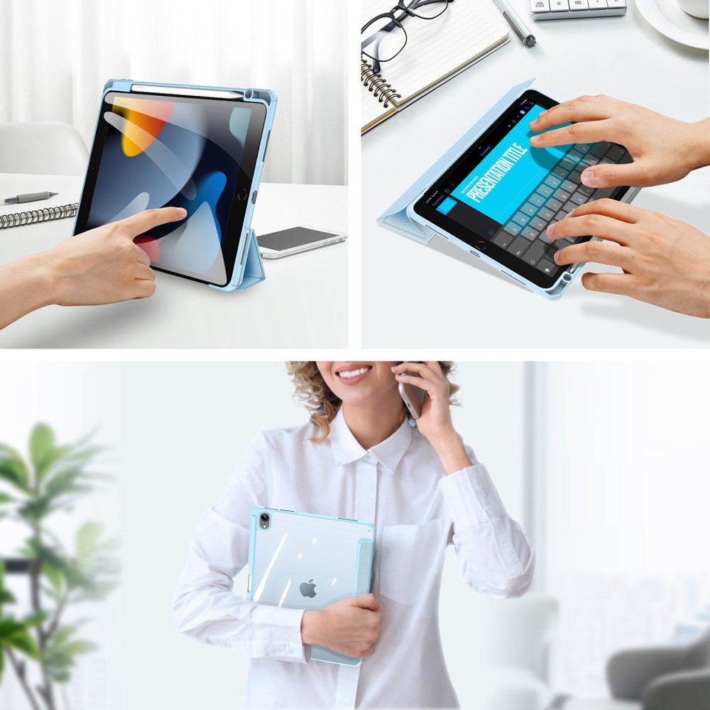 DUX DUCIS DUX DUCIS iPad 11 2025 / 10.9 2022 Fodral TOBY Tri-Fold Blå