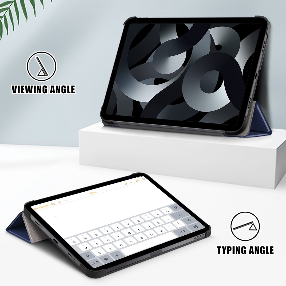  iPad 11 2025 / 10.9 2022 Fodral Tri-Fold Mörk Blå