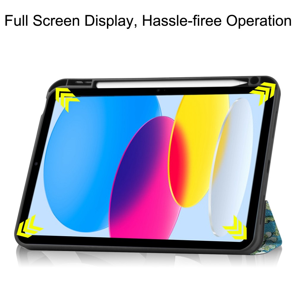  iPad 11 2025 / 10.9 2022 Fodral Tri-Fold Pennhållare