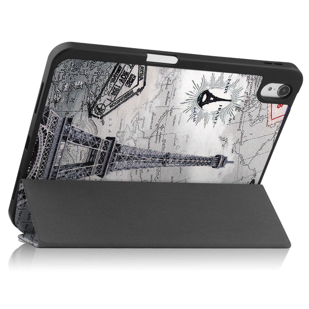  iPad 11 2025 / 10.9 2022 Fodral Tri-Fold Pennhållare Eiffeltornet