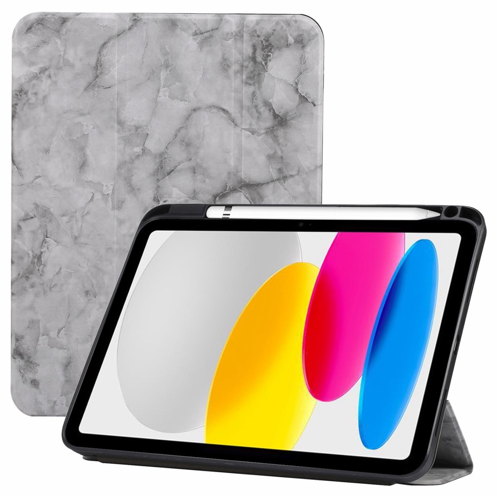  iPad 11 2025 / 10.9 2022 Fodral Tri-Fold Marmor
