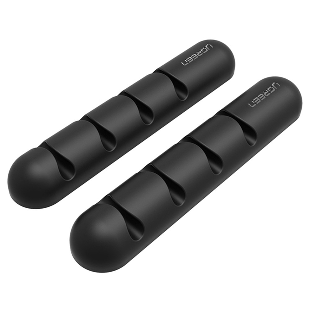 UGREEN UGREEN 2-PACK Kabelhållare / Kabelklämma För 4 Kablar Svart