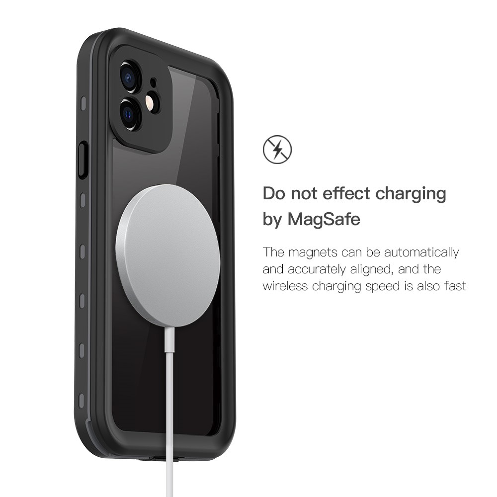 REDPEPPER REDPEPPER iPhone 12 Skal 360 Vattentätt IP68 Svart