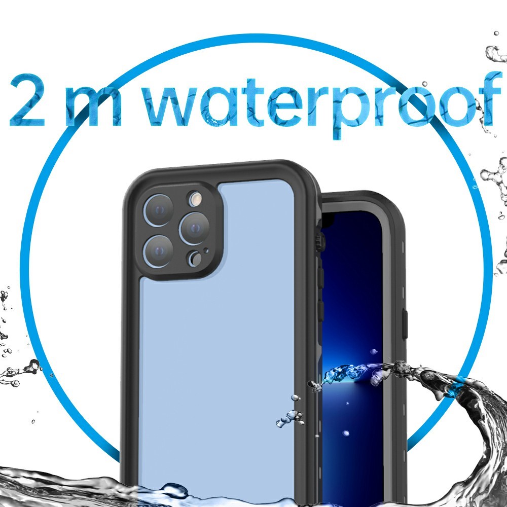 REDPEPPER REDPEPPER iPhone 13 Pro Max Skal 360 Vattentätt IP68 Mörk Grå