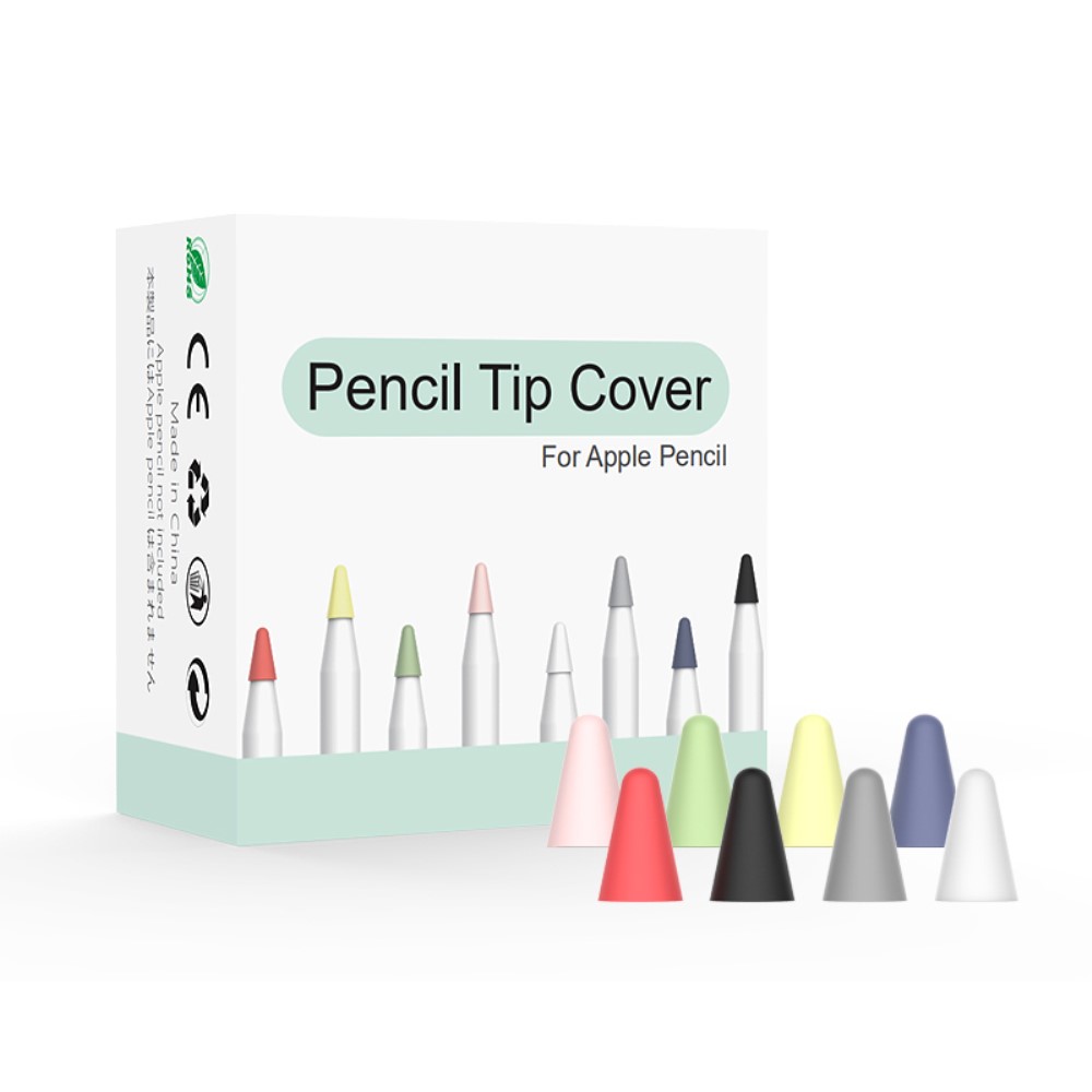  8-PACK Apple Pencil 1/2/Pro Spetsskydd / Tip Cover Flerfärgad
