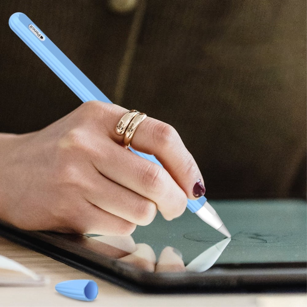  Apple Pen 2 / Pro Skal Liquid Silikon Anti-Slip Rosa