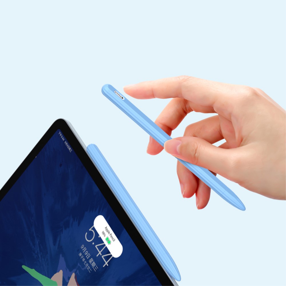  Apple Pen 2 / Pro Skal Liquid Silikon Anti-Slip Grå