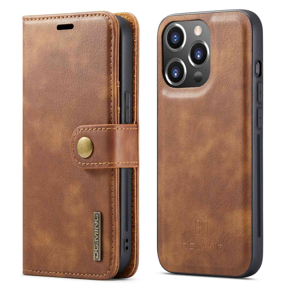 DG.MING DG.MING iPhone 14 Pro 2in1 Magnet Fodral / Skal Brun