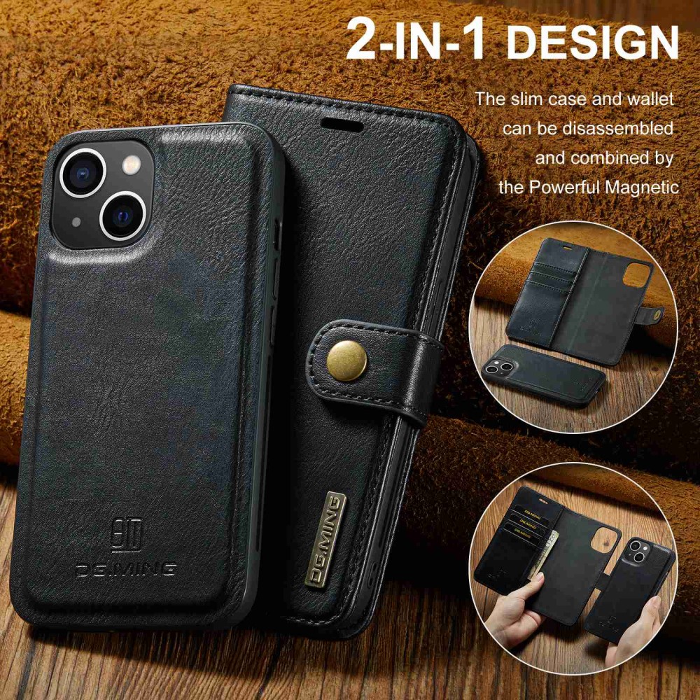 DG.MING DG.MING iPhone 14 Plus 2in1 Magnet Fodral / Skal Svart