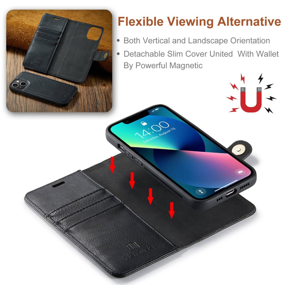 DG.MING DG.MING iPhone 14 Plus 2in1 Magnet Fodral / Skal Svart