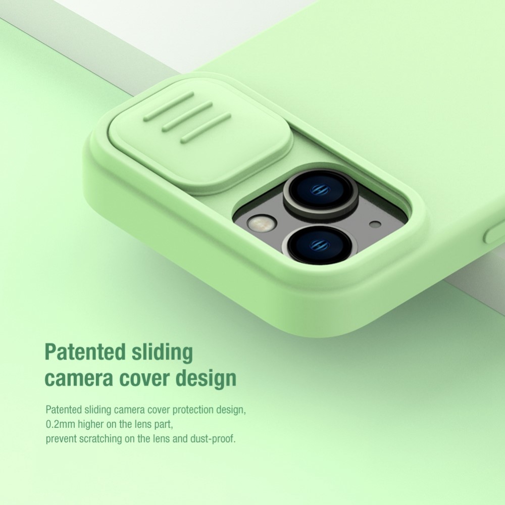 NILLKIN NILLKIN iPhone 14 Skal MagSafe CamShield Silky Liquid Blå