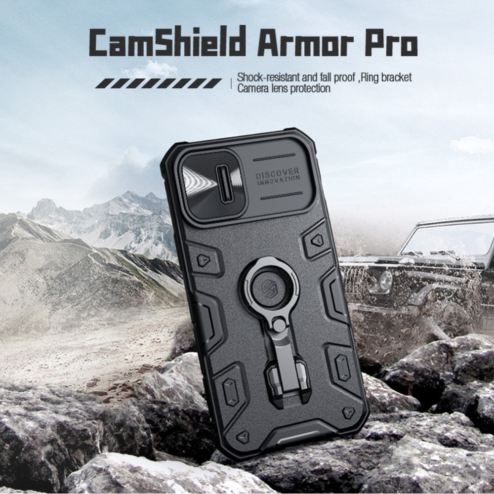 NILLKIN NILLKIN iPhone 14 Skal CamShield Armor Pro Blå