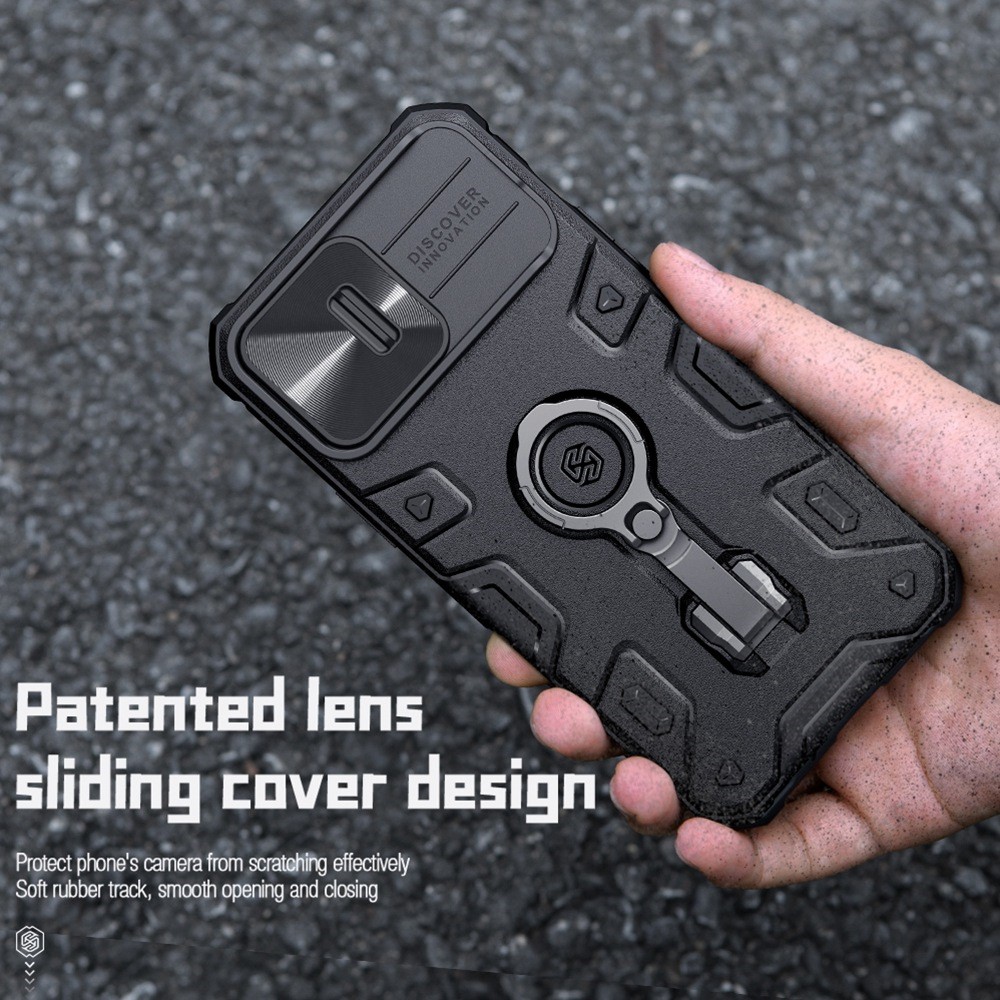 NILLKIN NILLKIN iPhone 14 Pro Skal CamShield Armor Pro Svart
