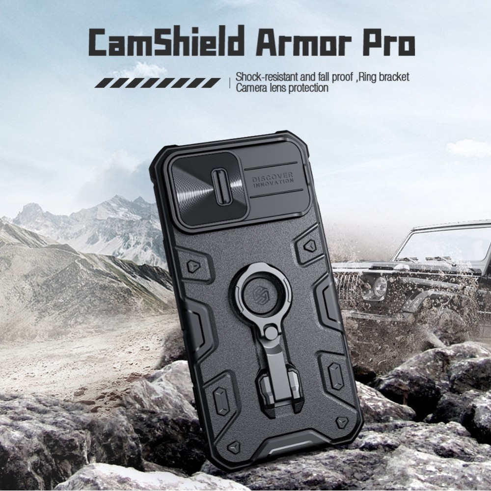 NILLKIN NILLKIN iPhone 14 Pro Skal CamShield Armor Pro Blå