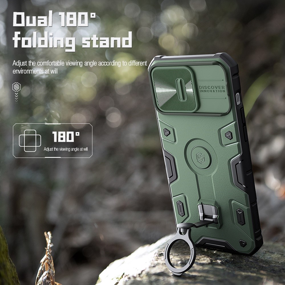 NILLKIN NILLKIN iPhone 14 Pro Skal CamShield Armor Pro Blå