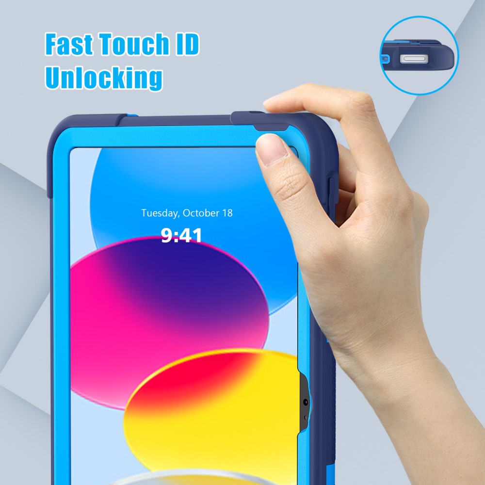  iPad 11 2025 / 10.9 2022 Shockproof Hybrid Skal Med Kickstand