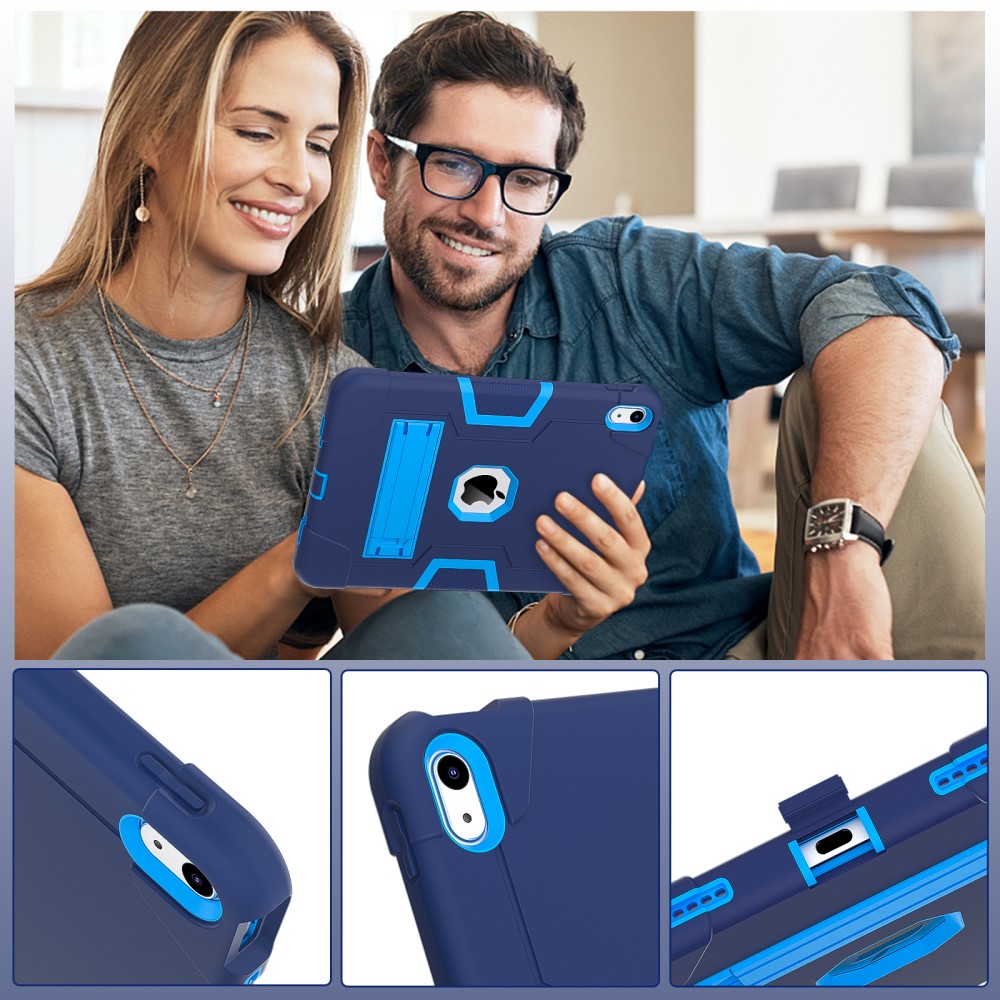  iPad 11 2025 / 10.9 2022 Shockproof Hybrid Skal Med Kickstand