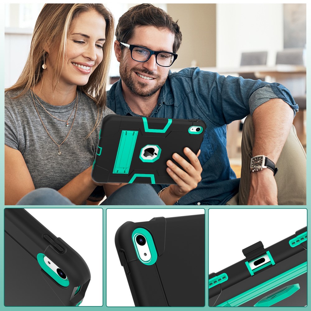  iPad 11 2025 / 10.9 2022 Shockproof Hybrid Skal Med Kickstand
