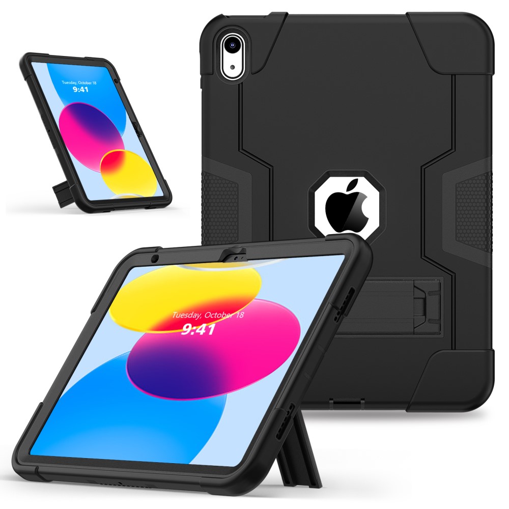  iPad 11 2025 / 10.9 2022 Shockproof Hybrid Skal Med Kickstand