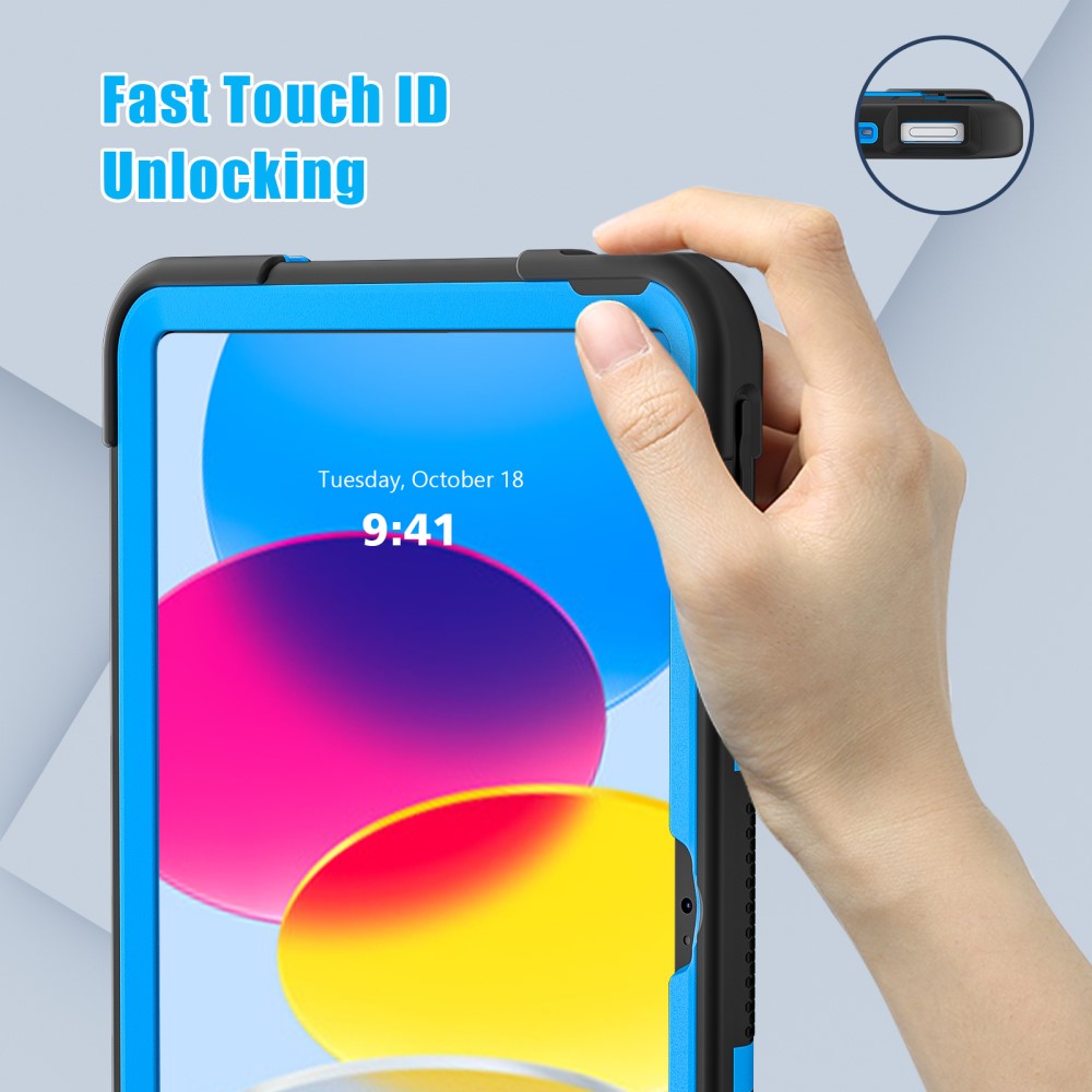  iPad 11 2025 / 10.9 2022 Shockproof Hybrid Skal Med Kickstand