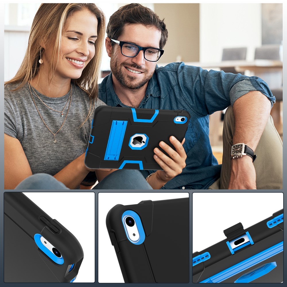  iPad 11 2025 / 10.9 2022 Shockproof Hybrid Skal Med Kickstand