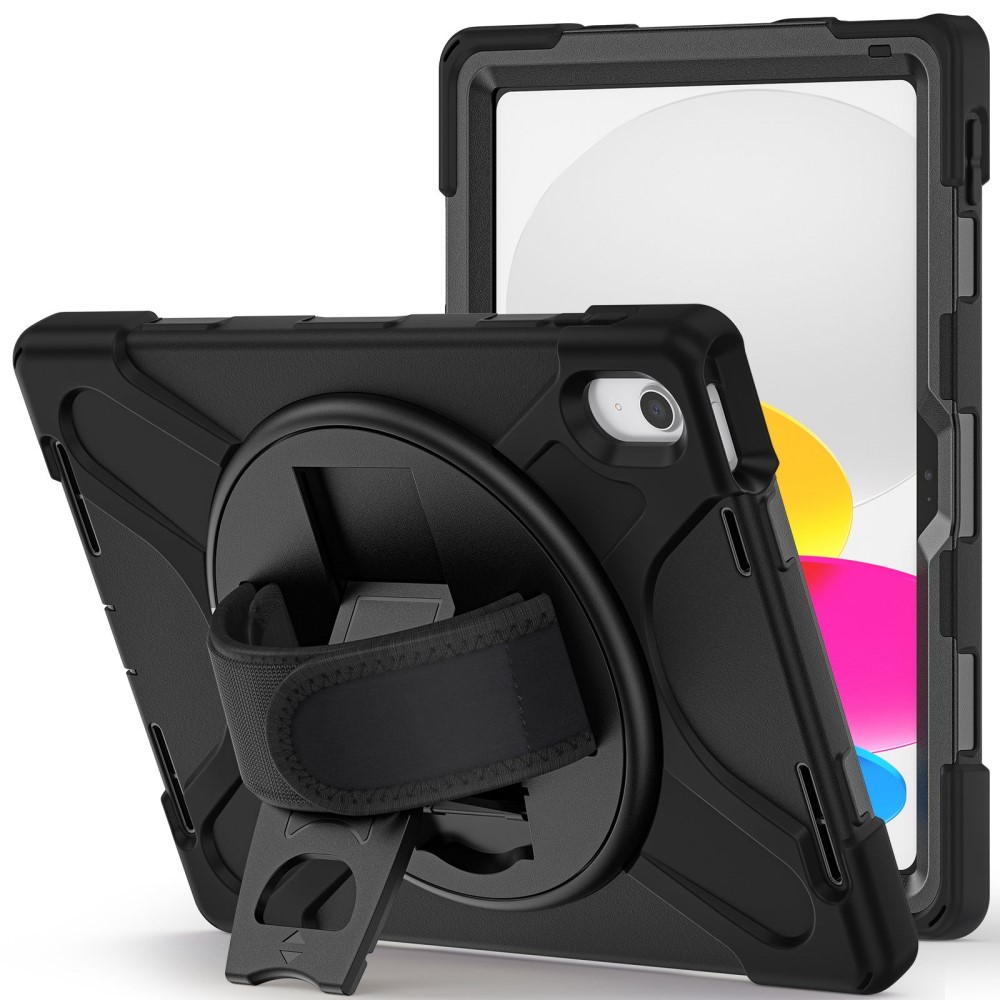  iPad 11 2025 / 10.9 2022 Skal X-Shape Hybrid Kickstand Svart