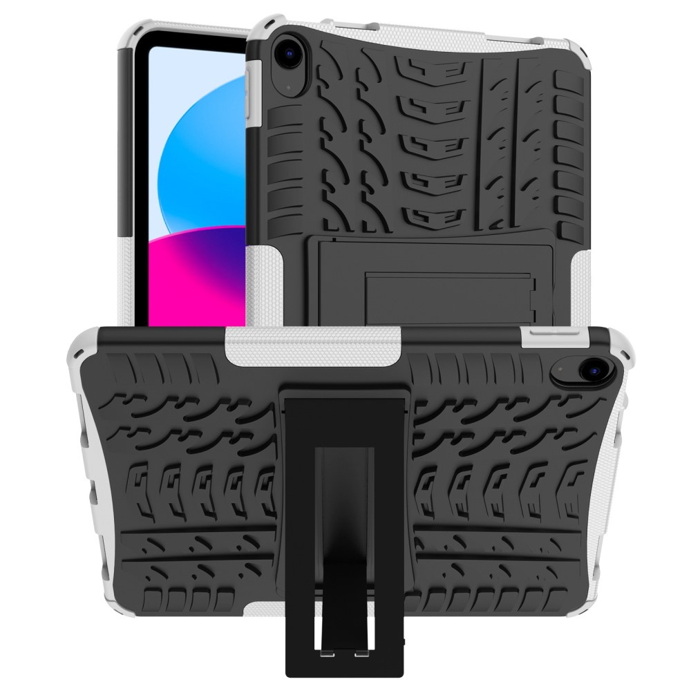  iPad 11 2025 / 10.9 2022 Skal Rugged Kickstand Armor Vit