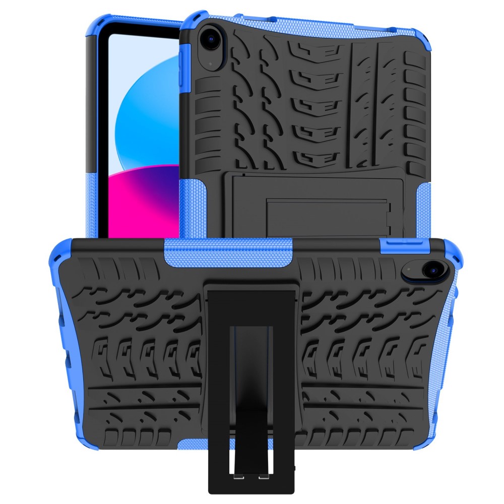  iPad 11 2025 / 10.9 2022 Skal Rugged Kickstand Armor Blå