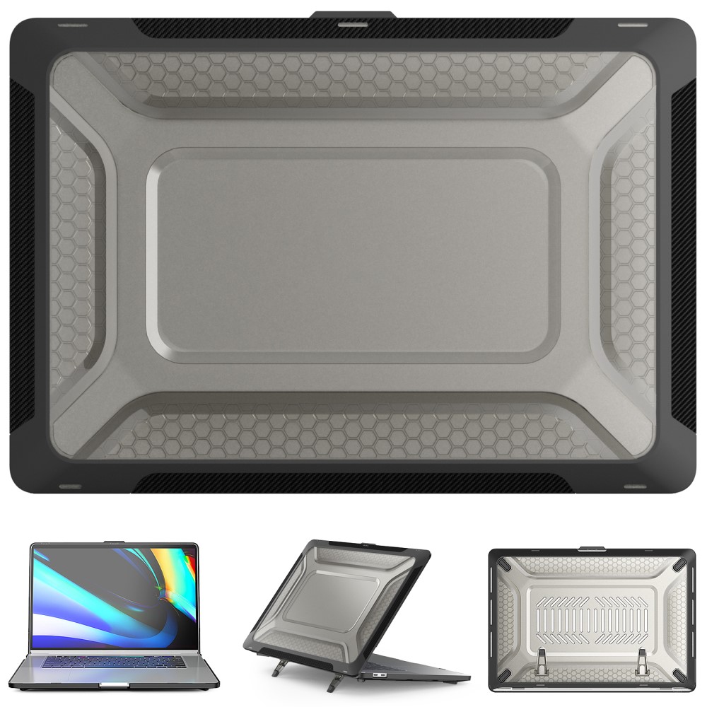  MacBook Pro 16 2019 Skal Med Kickstand Svart