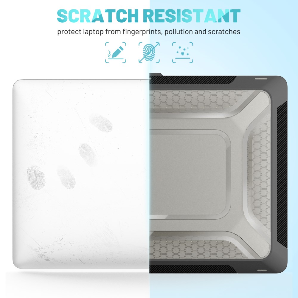  MacBook Pro 16 2019 Skal Med Kickstand Svart