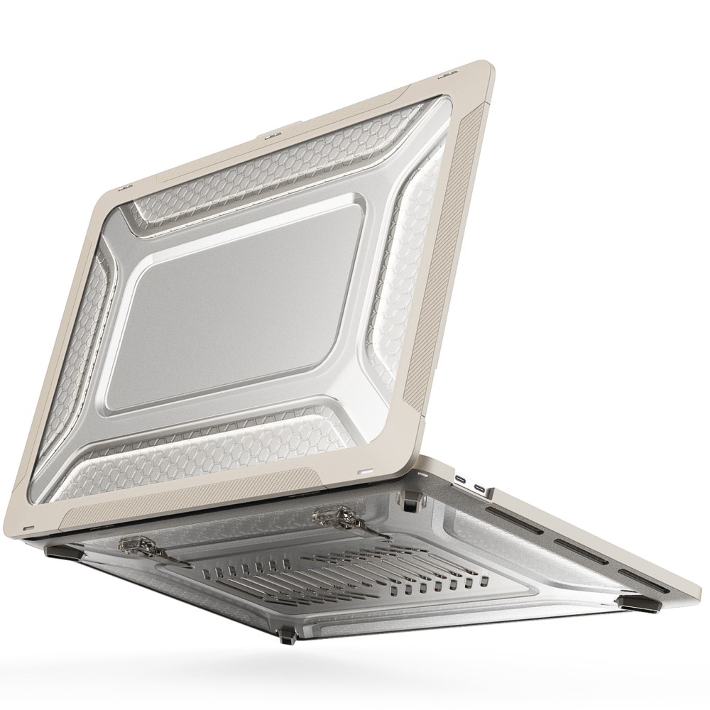  MacBook Pro 16 2019 Skal Med Kickstand Beige