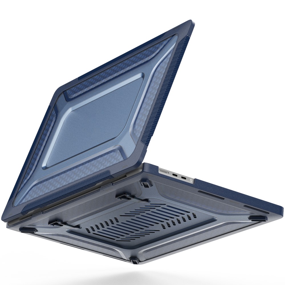  MacBook Pro 16 2021-2023 Skal Med Kickstand Safirblå