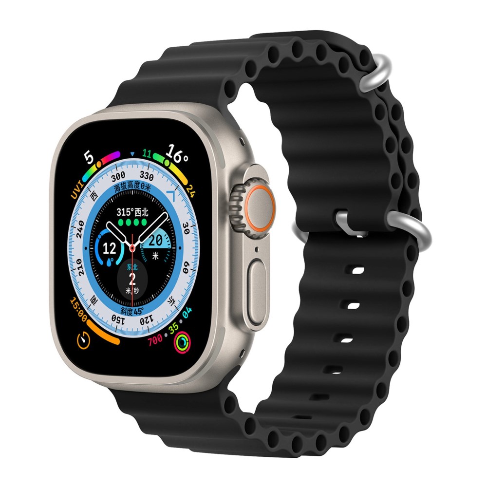 DUX DUCIS DUX DUCIS Apple Watch 38/40/41/42 mm mm Armband Wave Design Svart