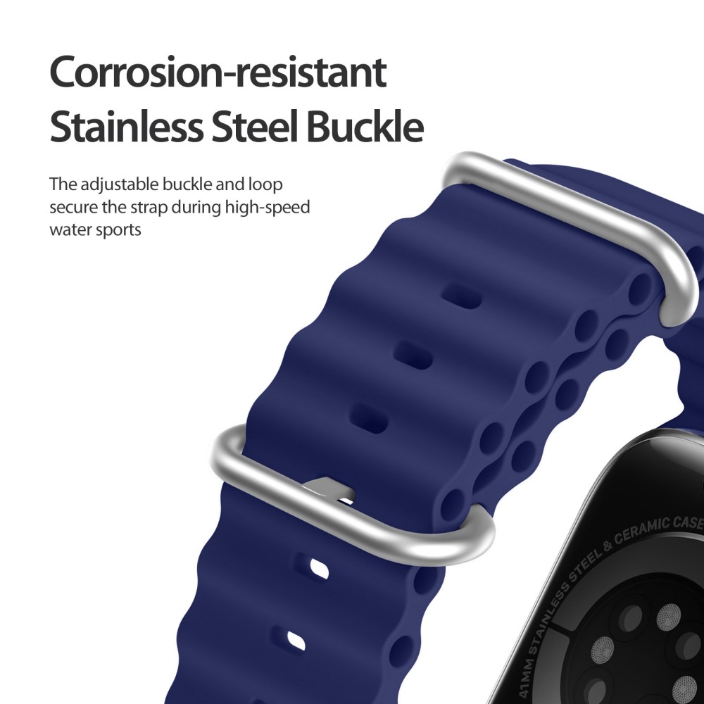 DUX DUCIS DUX DUCIS Apple Watch 38/40/41/42 mm mm Armband Wave Design Blå
