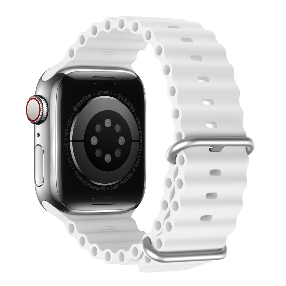DUX DUCIS DUX DUCIS Apple Watch 42/44/45/46/49 mm Armband Wave Design Vit