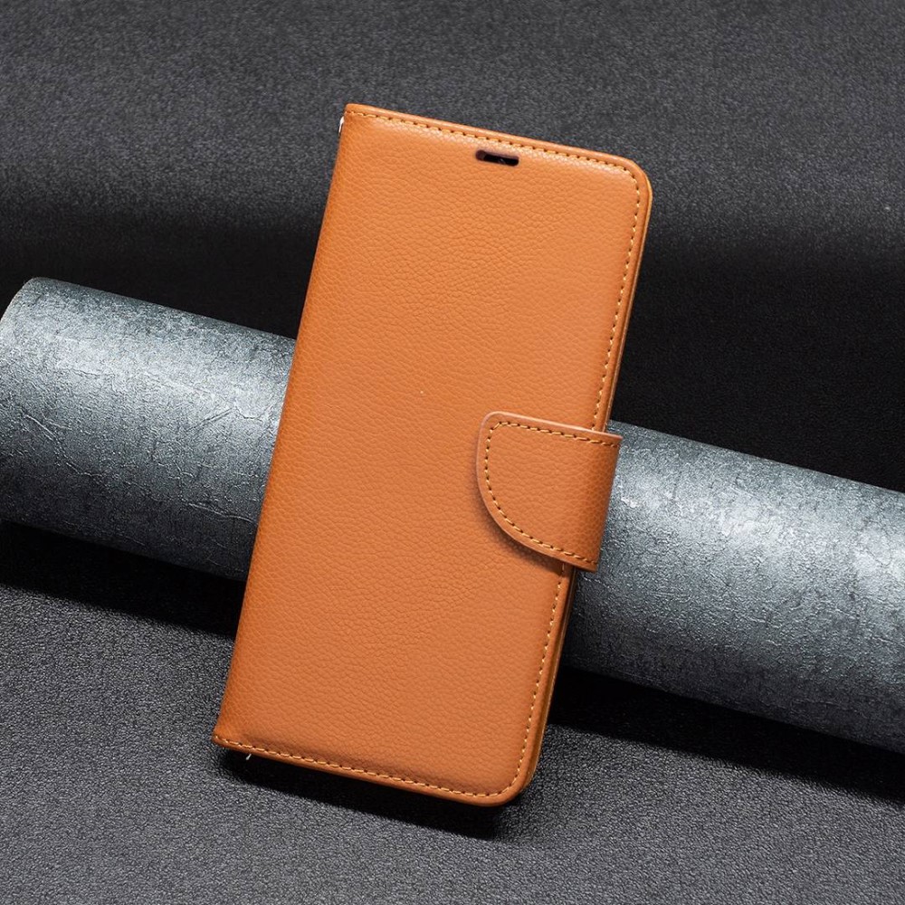  Samsung Galaxy S23 Fodral Litchi Shark Brun