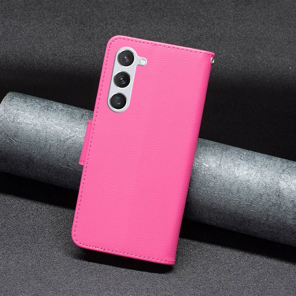  Samsung Galaxy S23 Fodral Litchi Shark Rosa