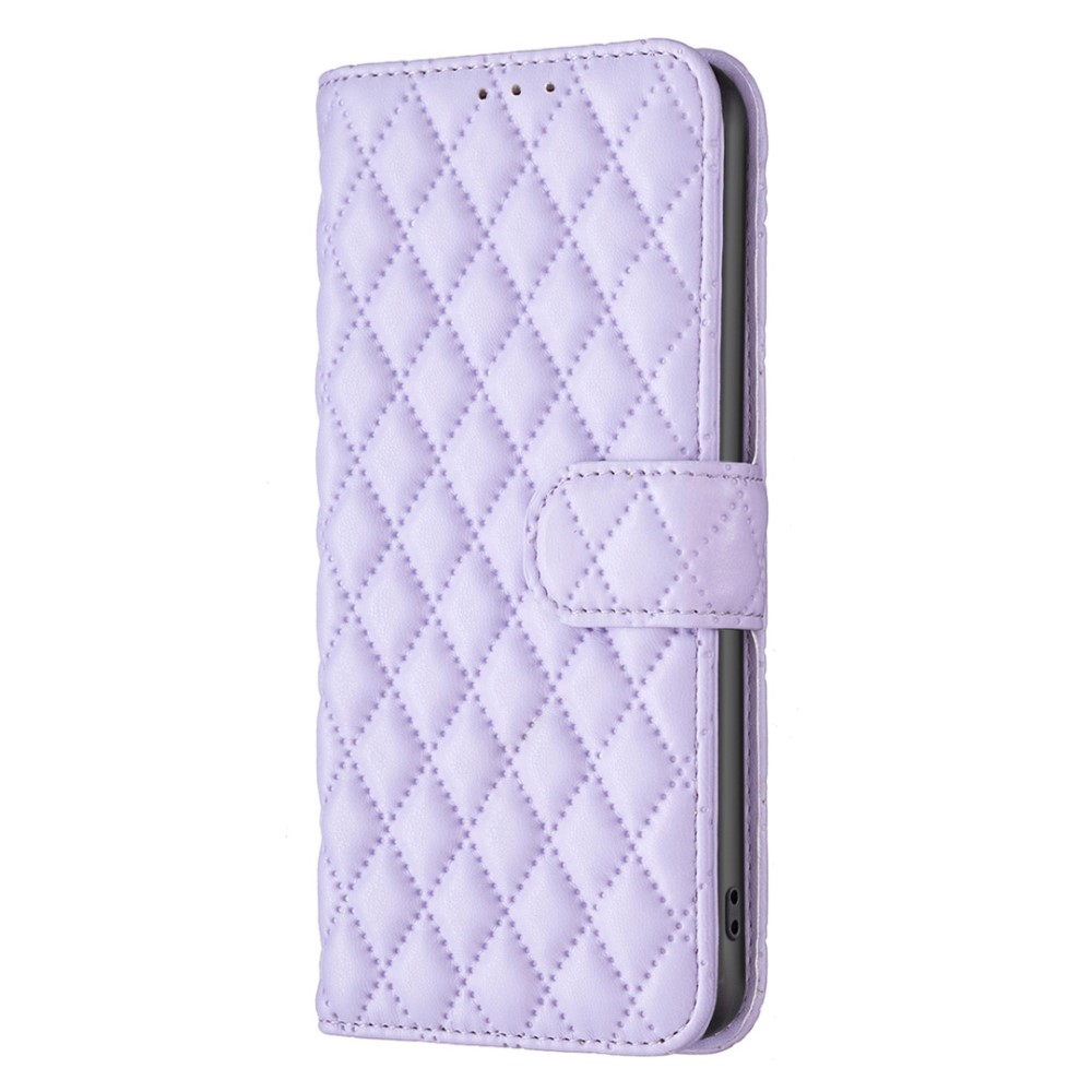 Samsung Galaxy S23 Fodral Diamond Textur Lila