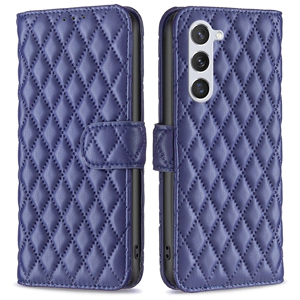  Samsung Galaxy S23 Fodral Diamond Textur Blå